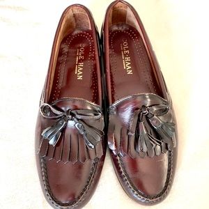 Cole Haan Mens Loafers Cordovan Tassels 